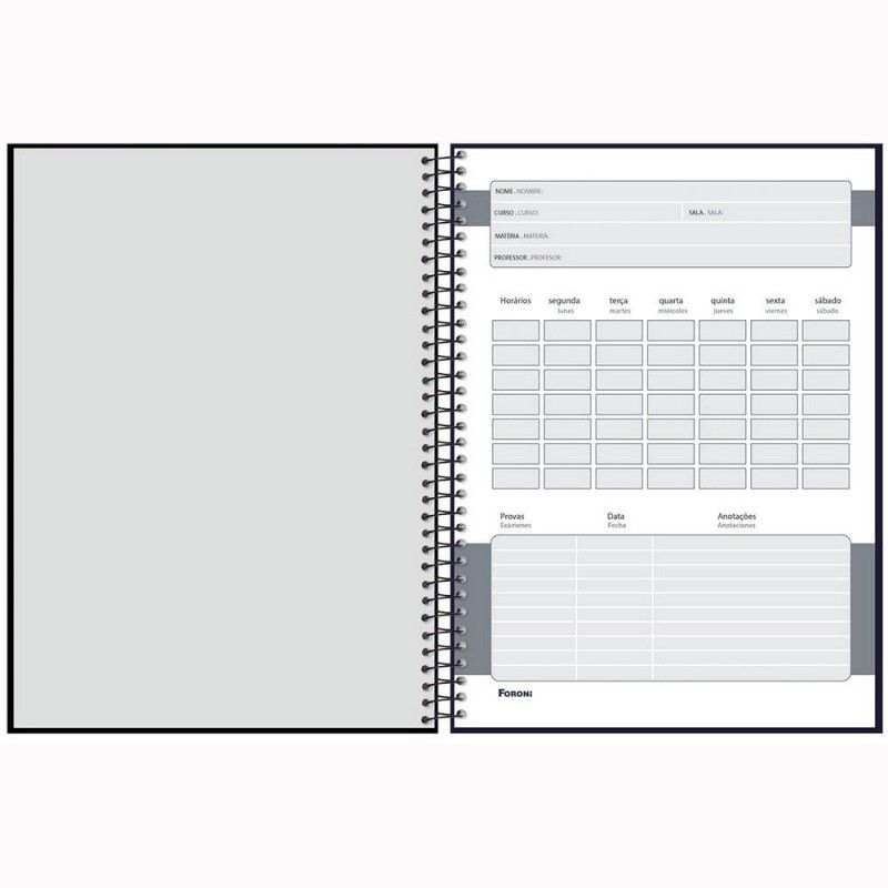 CADERNO UNIVERSITARIO CAPA DURA 80 FOLHAS 1 MATERIA FORTNITE FSC - REF. 6483 - PACOTE COM 4 UNIDADES