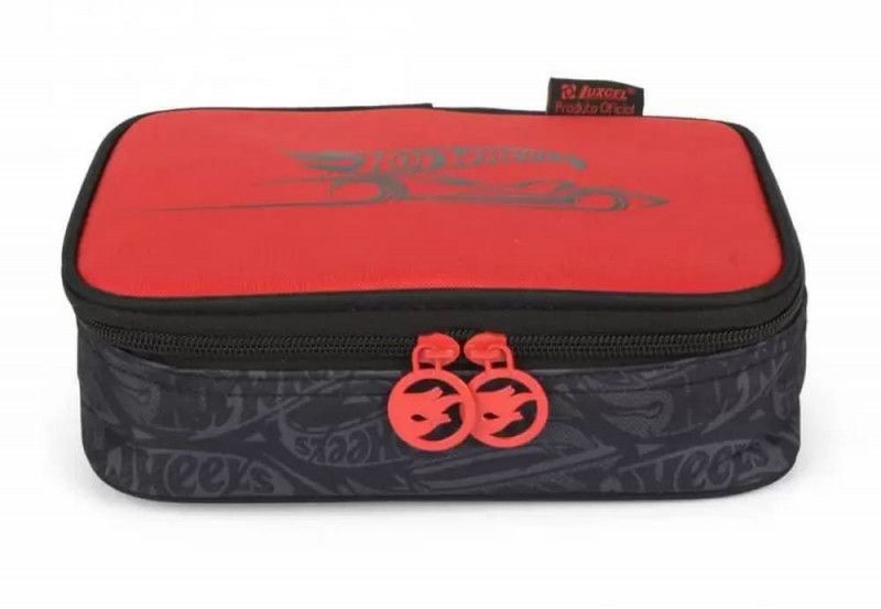 ESTOJO BOX HOTWHEELS PRETO LUXCEL - REF. ET40788HW-PTO - 1 UNIDADE