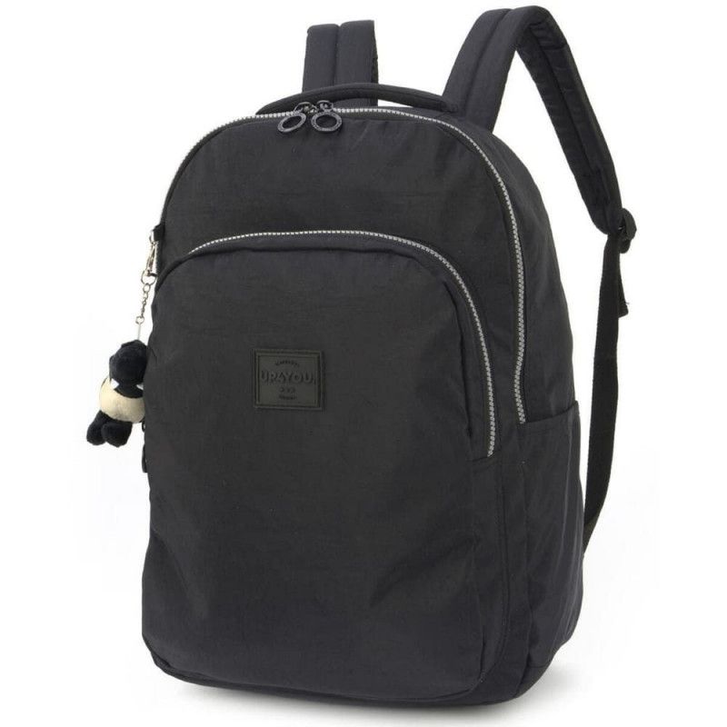 MOCHILA COSTA PRETO CRINKLE LUXCEL - REF. MS46466UP-PTO - 1 UNIDADE