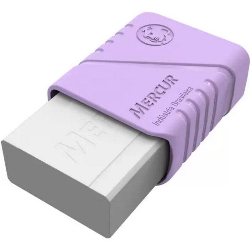 BORRACHA TR ROSA/LILAS MERCUR - REF. B01010601085 - PACOTE COM 24 UNIDADES