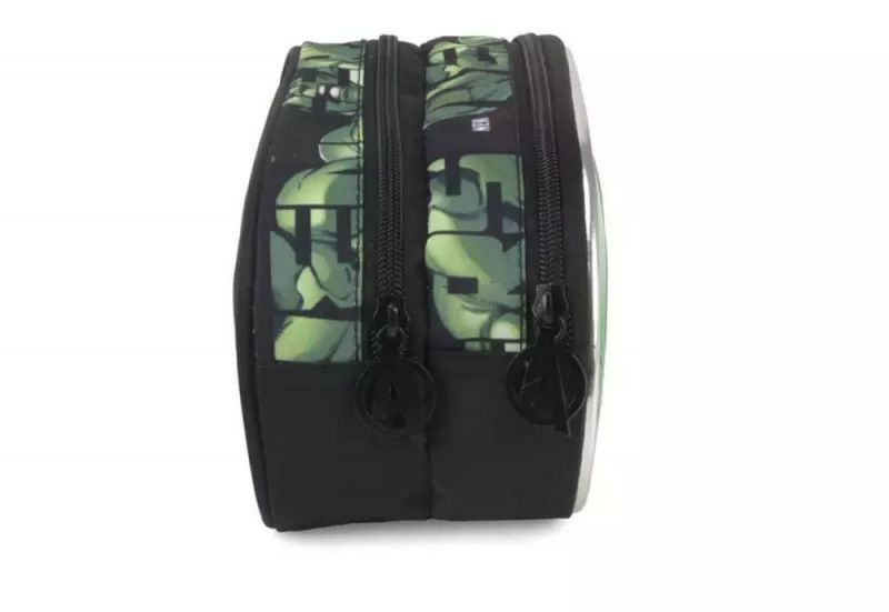 ESTOJO DUPLO AVENGERS HULK LUXCEL - REF. EI38104AG-VERDE - 1 UNIDADE