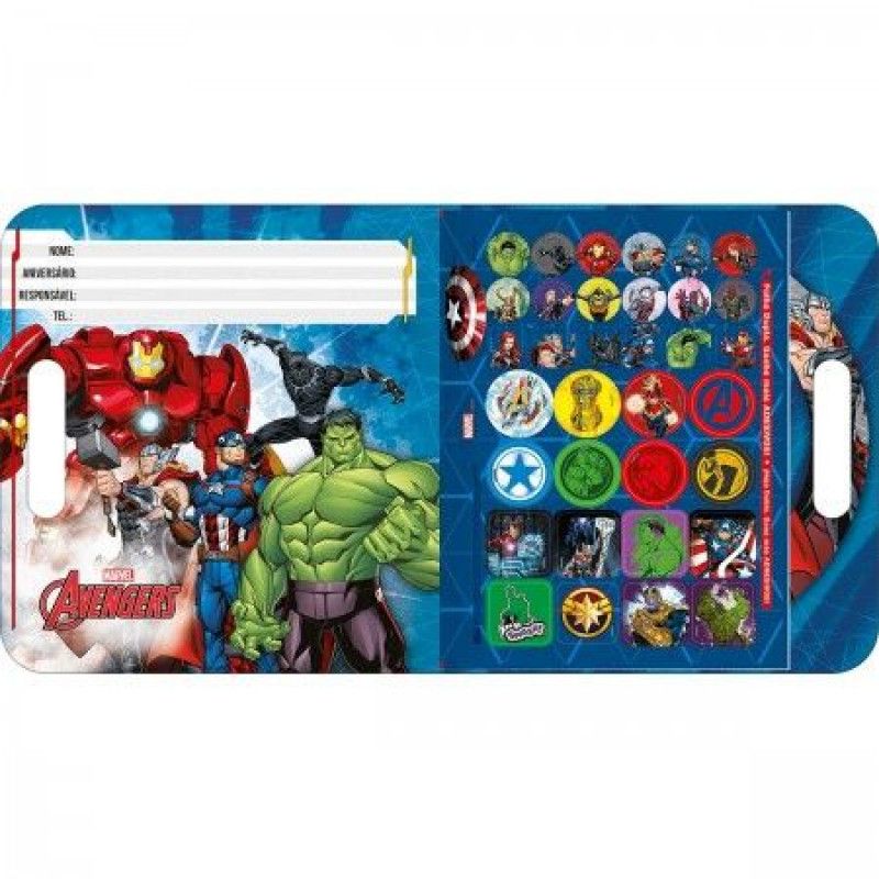 BLOCO DE ATIVIDADES LIVRO AVENGERS TILIBRA - REF. 30458 - PACOTE COM 5 UNIDADES