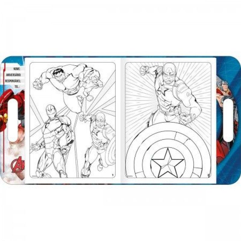 BLOCO DE ATIVIDADES LIVRO AVENGERS TILIBRA - REF. 30458 - PACOTE COM 5 UNIDADES
