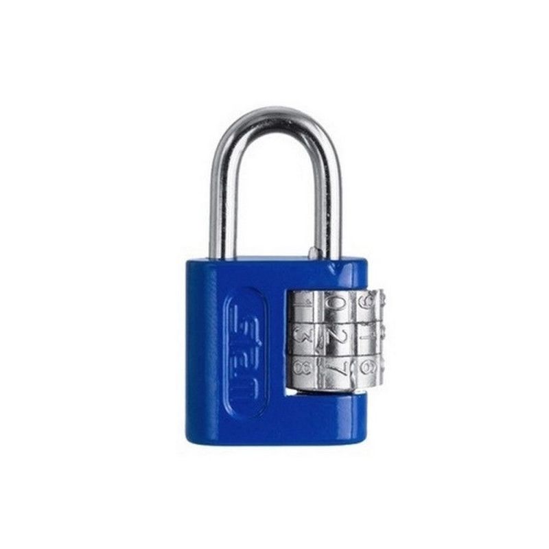 CADEADO 3 DIGITOS 25MM ZAMAC STAM - AZUL - 1 UNIDADE