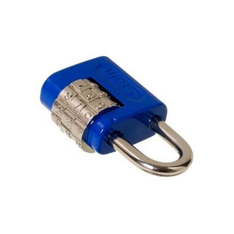 CADEADO 3 DIGITOS 25MM ZAMAC STAM - AZUL - 1 UNIDADE