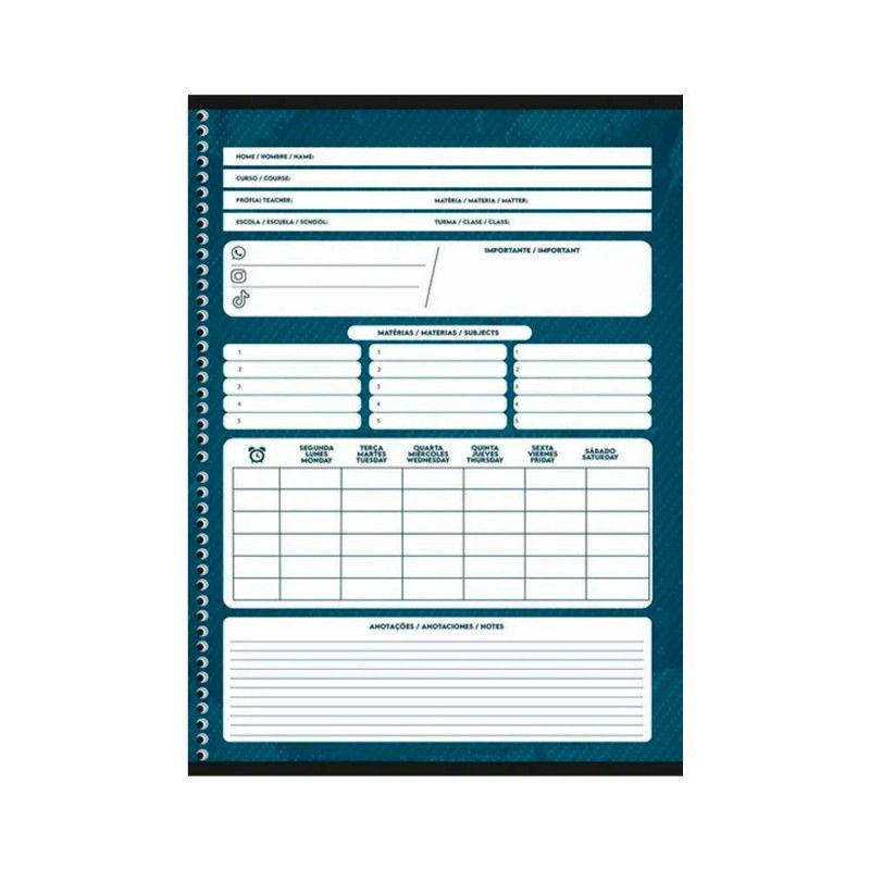CADERNO 1 MATERIA CAPA DURA 80 FOLHAS AIR ATTACK SAO DOMINGOS - REF. 233390 - PACOTE COM 4 UNIDADES