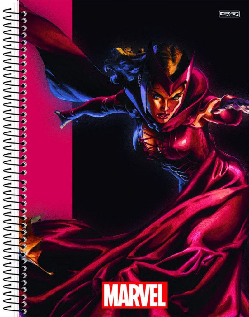 CADERNO 1 MATERIA CAPA DURA 80 FOLHAS MARVEL NOW SAO DOMINGOS - REF. 233191 - PACOTE COM 4 UNIDADES