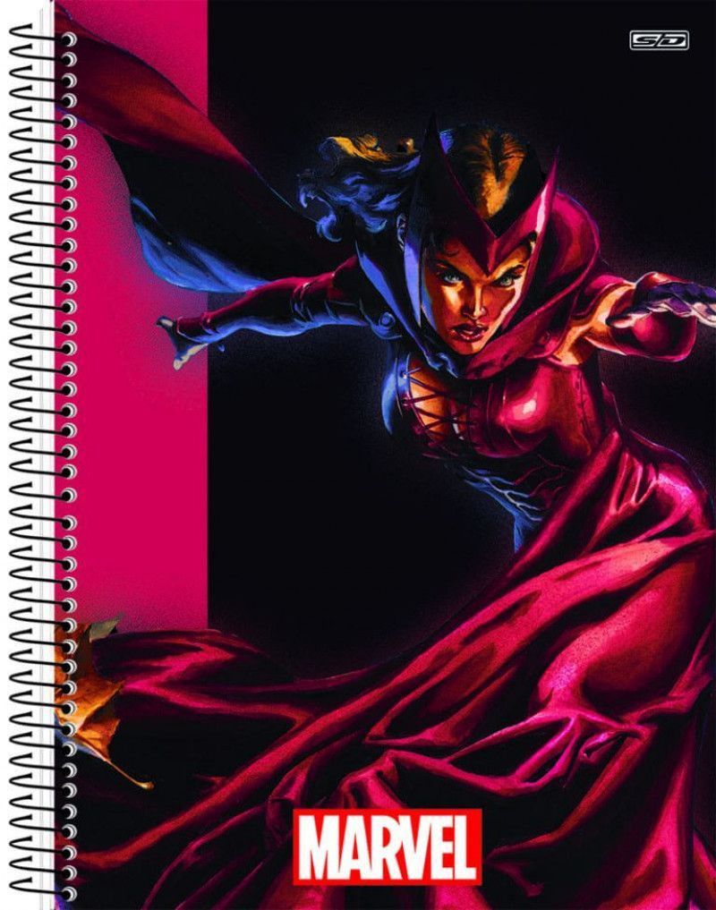 CADERNO 10 MATERIAS CAPA DURA 160 FOLHAS MARVEL NOW SAO DOMINGOS - REF. 233192 - PACOTE COM 4 UNIDADES