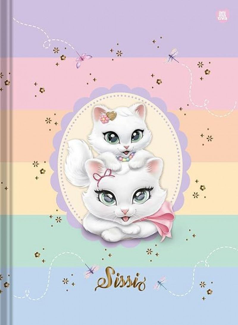 CADERNO BROCHURA 1/4 CAPA DURA 48 FOLHAS SISSI SAO DOMINGOS - REF. 222026 - PACOTE COM 10 UNIDADES