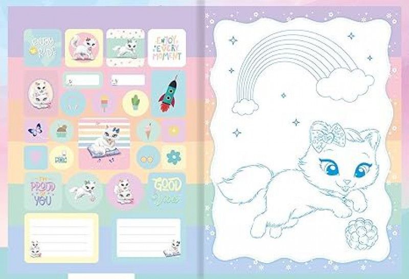 CADERNO BROCHURA 1/4 CAPA DURA 48 FOLHAS SISSI SAO DOMINGOS - REF. 222026 - PACOTE COM 10 UNIDADES