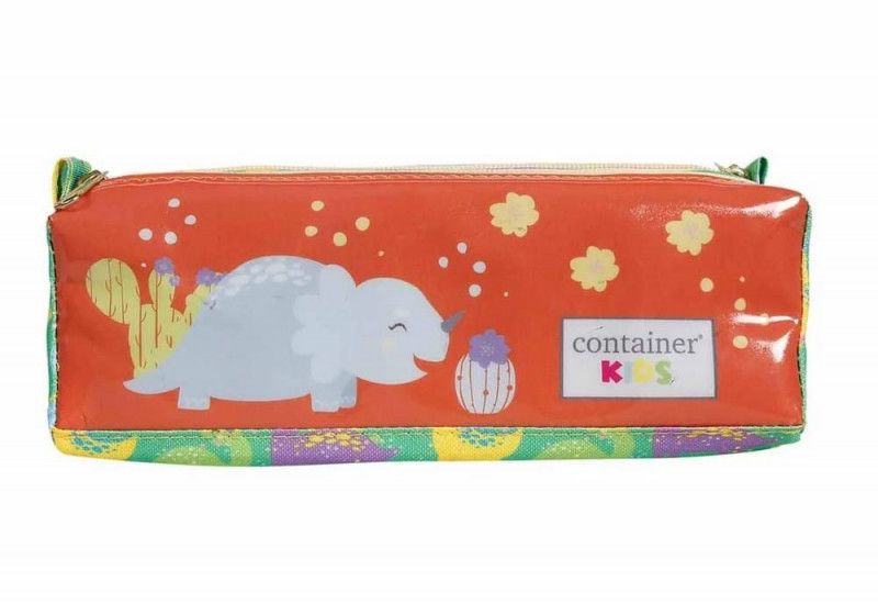ESTOJO DUPLO SOFT DINOSSAUROS CONTAINER DERMIWIL - REF. 52221 - 1 UNIDADE