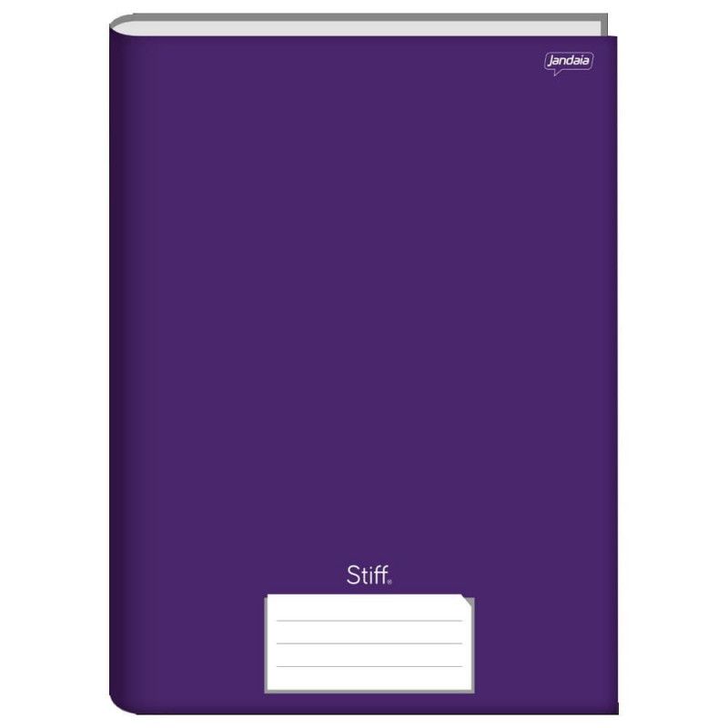 CADERNO BROCHURAO CAPA DURA 96FL STIFF JANDAIA ROXO - REF. 75284-77 RX - PACOTE COM 5 UNIDADES