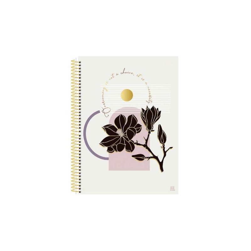 CADERNO ESPIRAL CAPA DURA 1/4 80 FOLHAS MULHER SAO DOMINGOS - REF. 232013 - PACOTE COM 10 UNIDADES