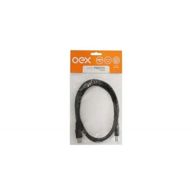 CABO USB IMPRESSORA 2.0 2M OEX - REF. CB200 - 1 UNIDADE
