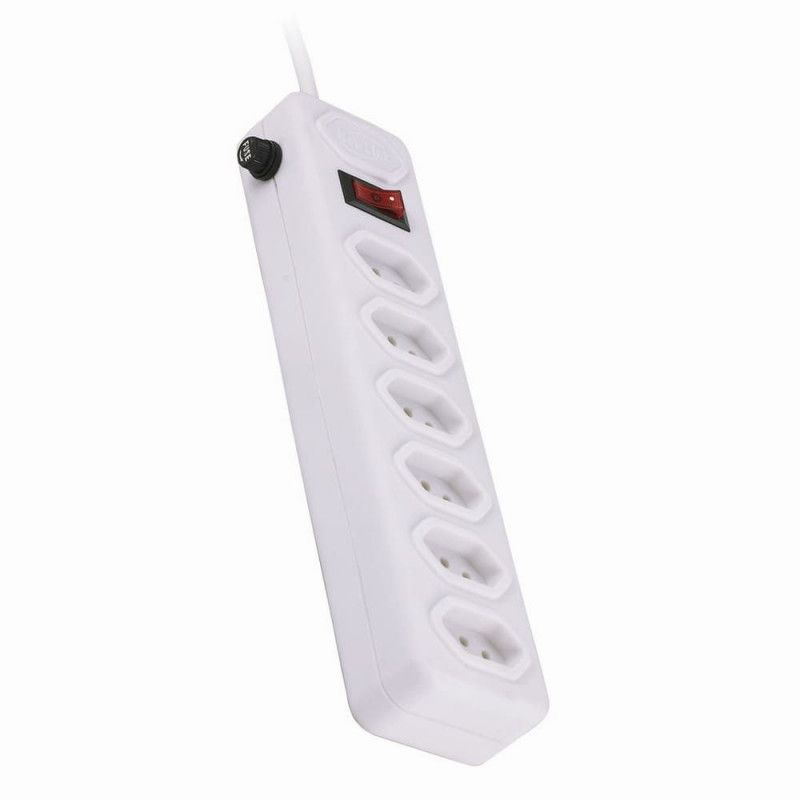 FILTRO LINHA 6 TOMADA BIVOLT NEWLINK - REF. PE101 - 1 UNIDADE
