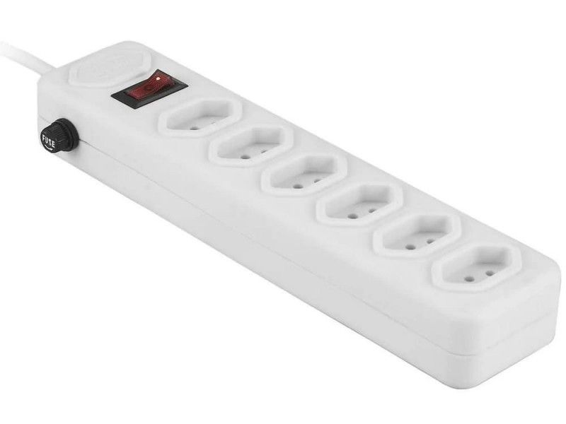 FILTRO LINHA 6 TOMADA BIVOLT NEWLINK - REF. PE101 - 1 UNIDADE
