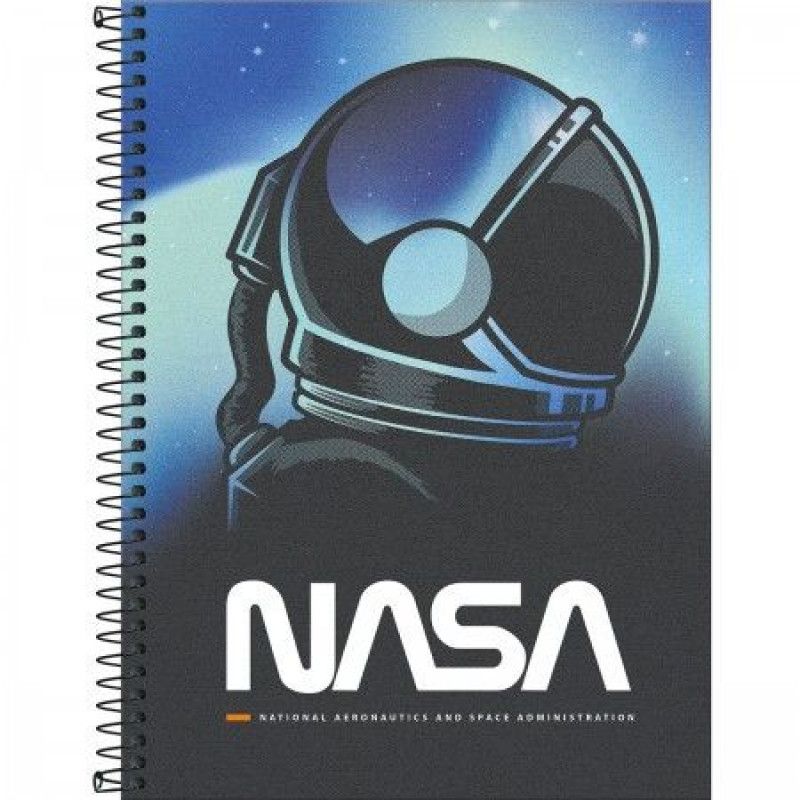 CADERNO 1 MATERIA CAPA DURA 80 FOLHAS NASA TILIBRA - REF. 30941 - PACOTE COM 4 UNIDADES