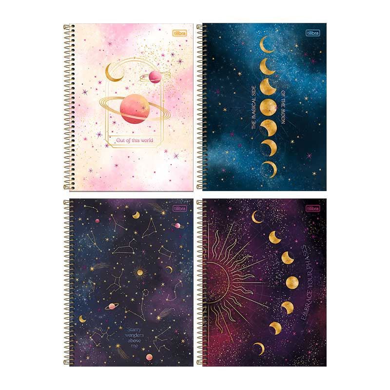 CADERNO 20 MATERIAS CAPA DURA 320 FOLHAS MAGIC TILIBRA - REF. 34084 - PACOTE COM 2 UNIDADES