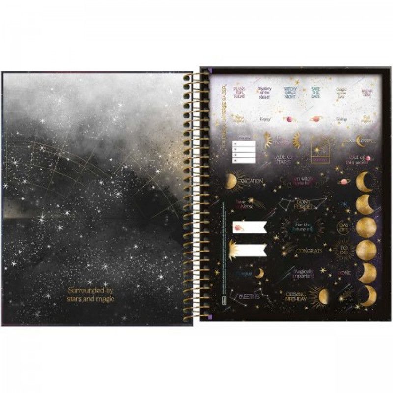 CADERNO 20 MATERIAS CAPA DURA 320 FOLHAS MAGIC TILIBRA - REF. 34084 - PACOTE COM 2 UNIDADES