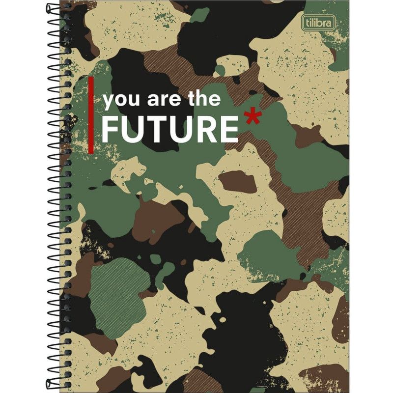 CADERNO 10 MATERIAS CAPA DURA 160 FOLHAS HIDE TILIBRA - REF. 29437 - PACOTE COM 4 UNIDADES