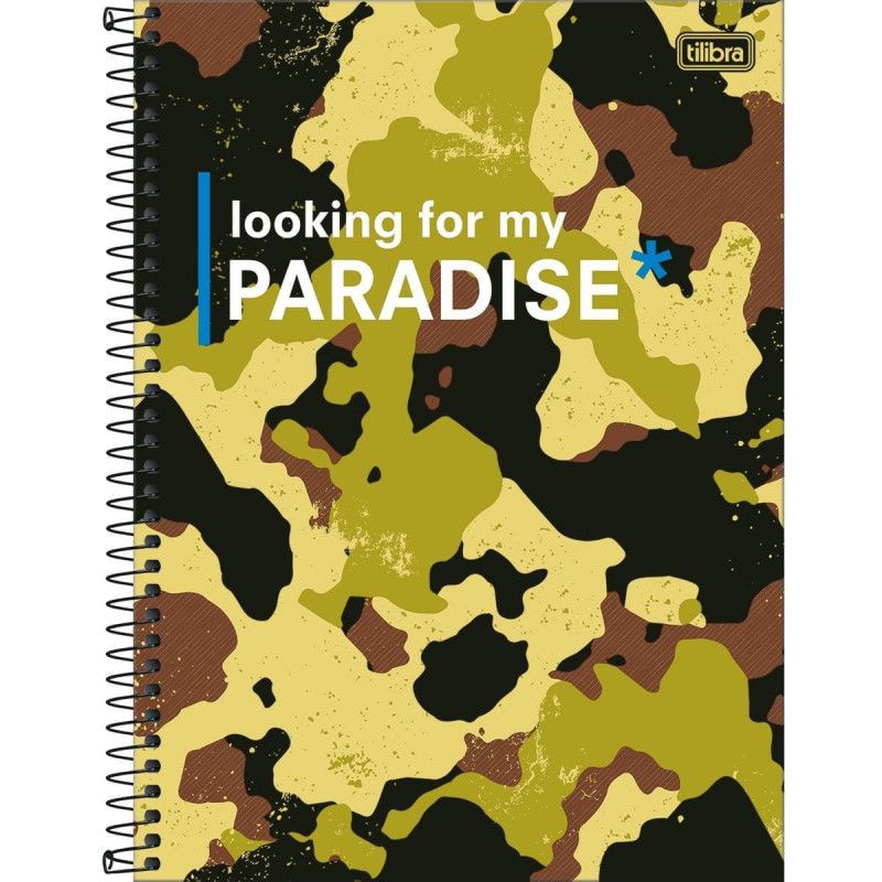 CADERNO 10 MATERIAS CAPA DURA 160 FOLHAS HIDE TILIBRA - REF. 29437 - PACOTE COM 4 UNIDADES