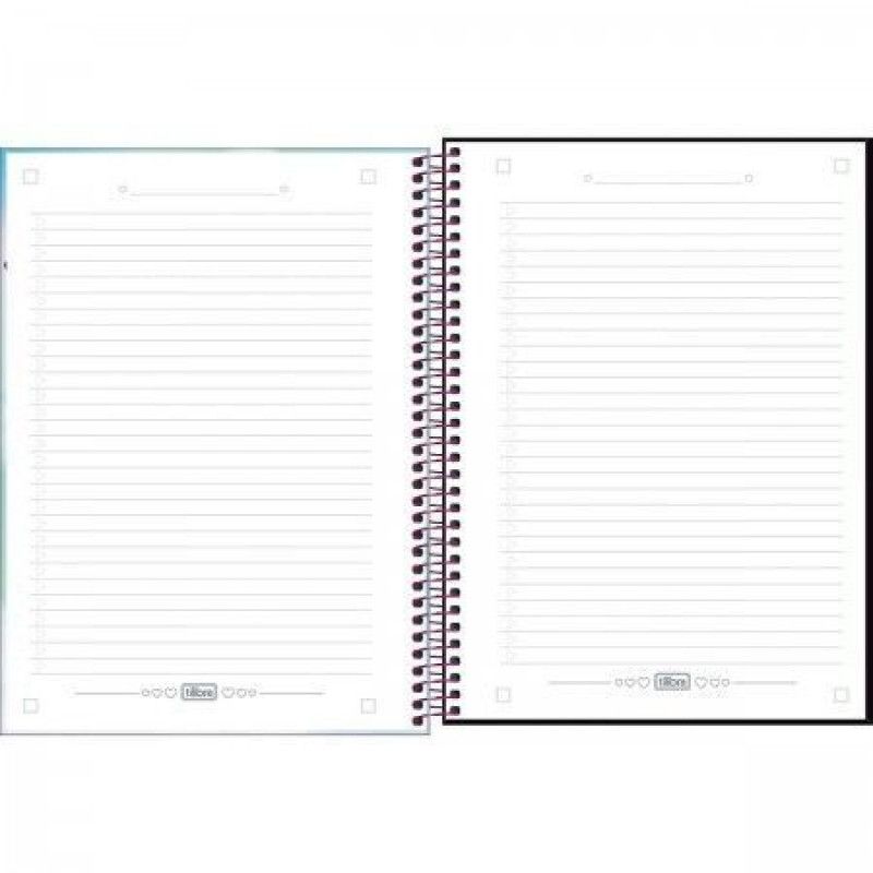 CADERNO 10 MATERIAS CAPA DURA 160 FOLHAS DAISY TILIBRA - REF. 33114 - PACOTE COM 4 UNIDADES