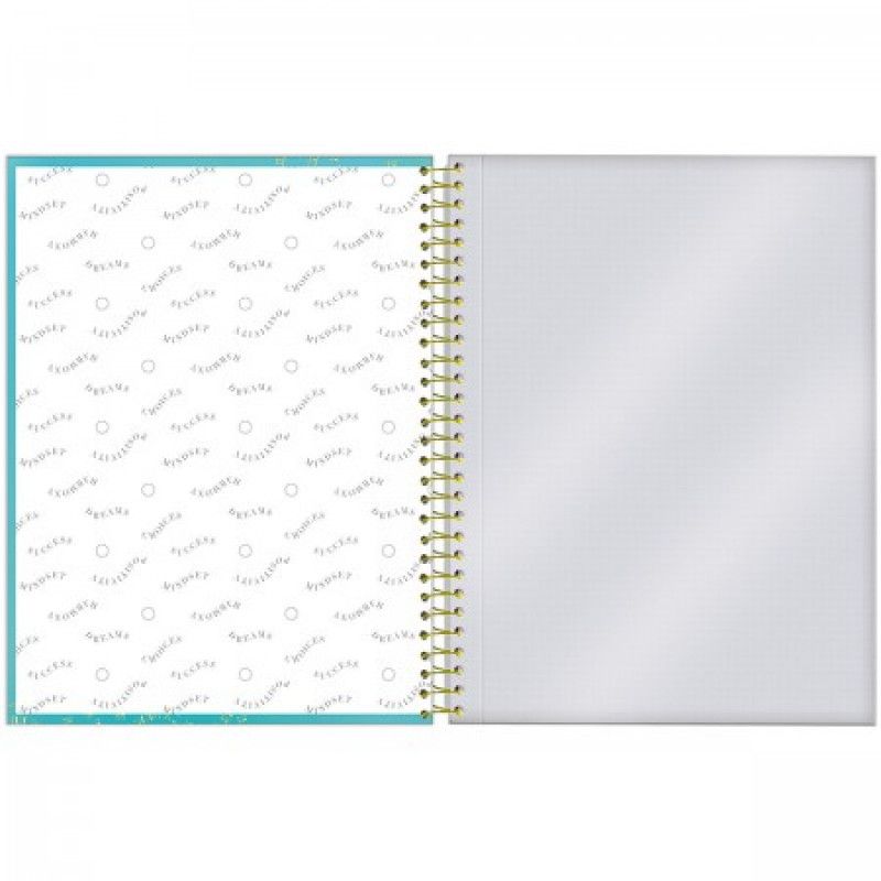 CADERNO 8 MATERIAS CAPA DURA 160 FOLHAS COLEGIAL BLUSH PAUTA BRANCA FORONI - REF. 6478 - PACOTE COM 4 UNIDADES