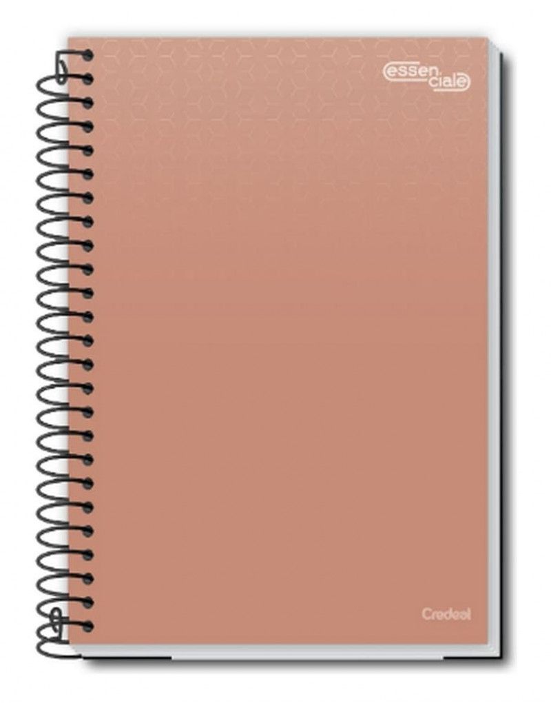 CADERNO 20 MATERIAS CAPA DURA 280 FOLHAS ESSENCIALE CREDEAL - REF. 277225 - PACOTE COM 2 UNIDADES
