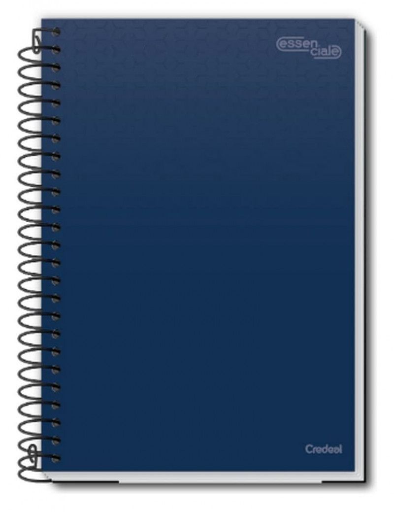 CADERNO 20 MATERIAS CAPA DURA 280 FOLHAS ESSENCIALE CREDEAL - REF. 277225 - PACOTE COM 2 UNIDADES