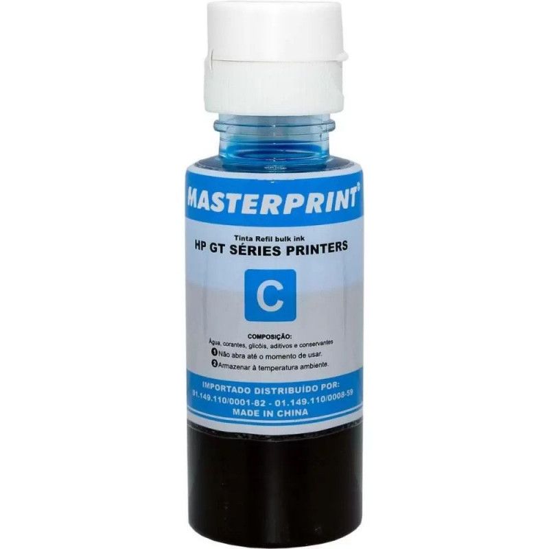 TINTA HP COMPATIVEL 70ML GT MASTERPRINT CYAN - 1 UNIDADE