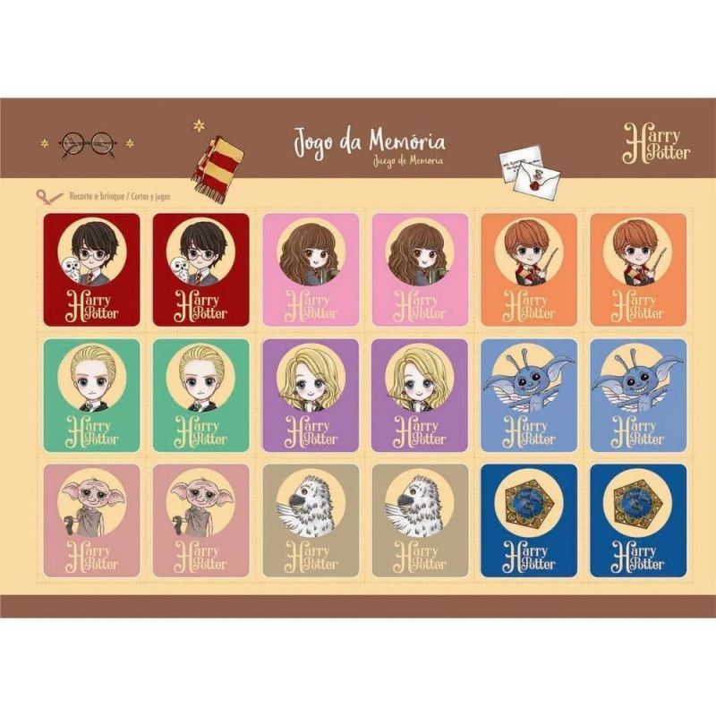 CADERNO CARTOGRAFIA CAPA DURA 96 FOLHAS HARRY POTTER JANDAIA - REF. 65322 - PACOTE COM 5 UNIDADES