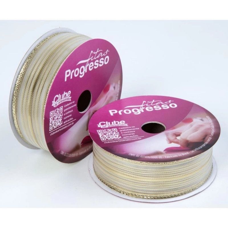 FITA METALIZADA 25MM COM 10M PROGRESSO - REF. M007-025 203 - 1 UNIDADE