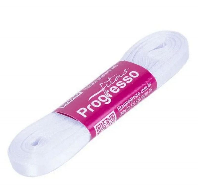 FITA DE CETIM 7MM COM 10M PROGRESSO - REF. CF001 201 - 1 UNIDADE