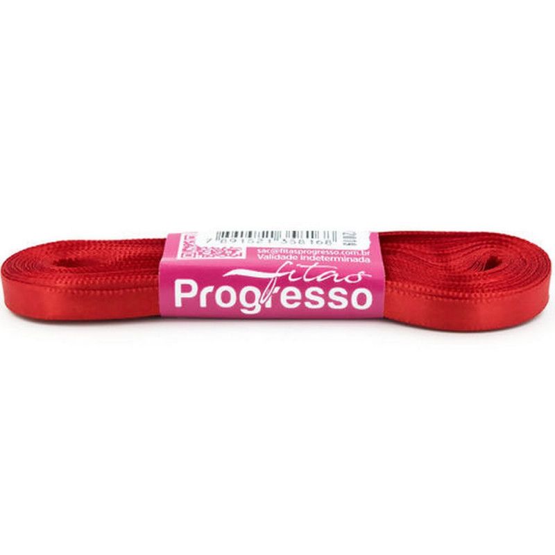 FITA DE CETIM 7MM COM 10M PROGRESSO - REF. CF001 209 - 1 UNIDADE