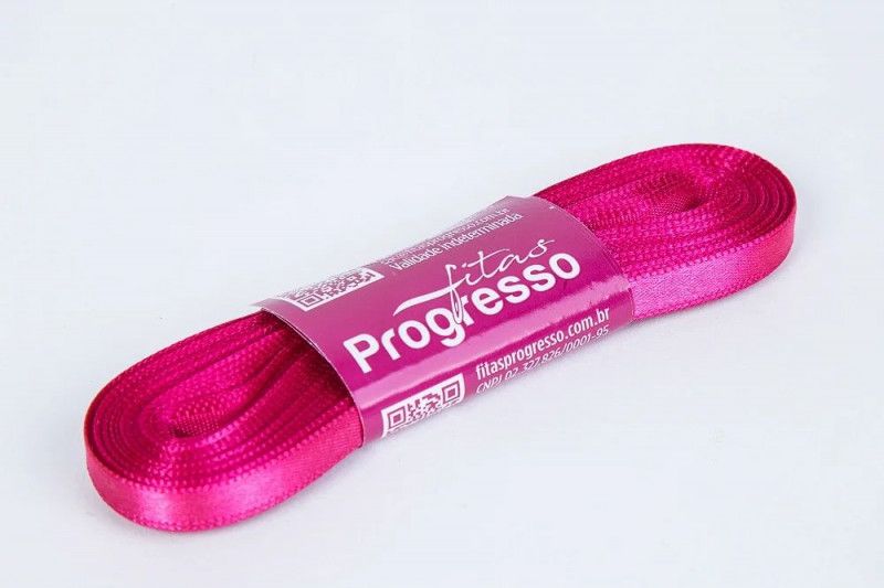 FITA DE CETIM 7MM COM 10M PROGRESSO - REF. CF001 303 - 1 UNIDADE