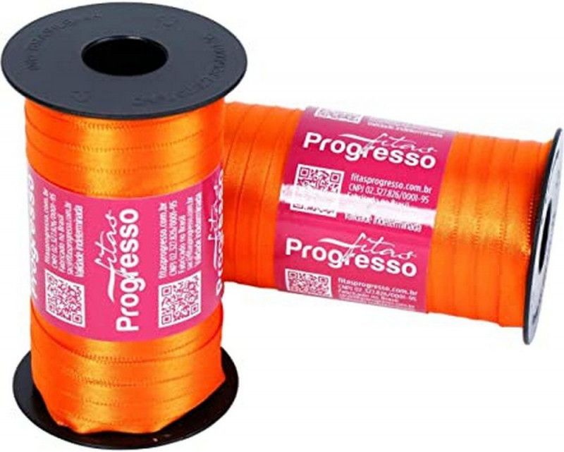 FITA DE CETIM 7MM COM 100M PROGRESSO - REF. CF001 066 - 1 UNIDADE