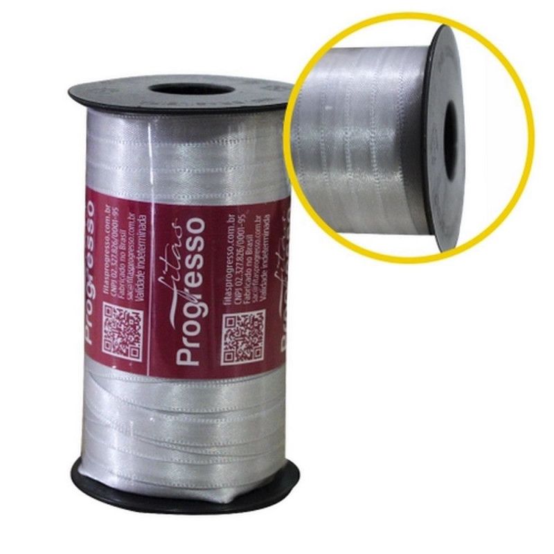 FITA DE CETIM 7MM COM 100M PROGRESSO - REF. CF001 084 - 1 UNIDADE