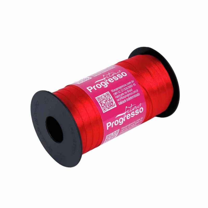 FITA DE CETIM 7MM COM 100M PROGRESSO - REF. CF001 209 - 1 UNIDADE