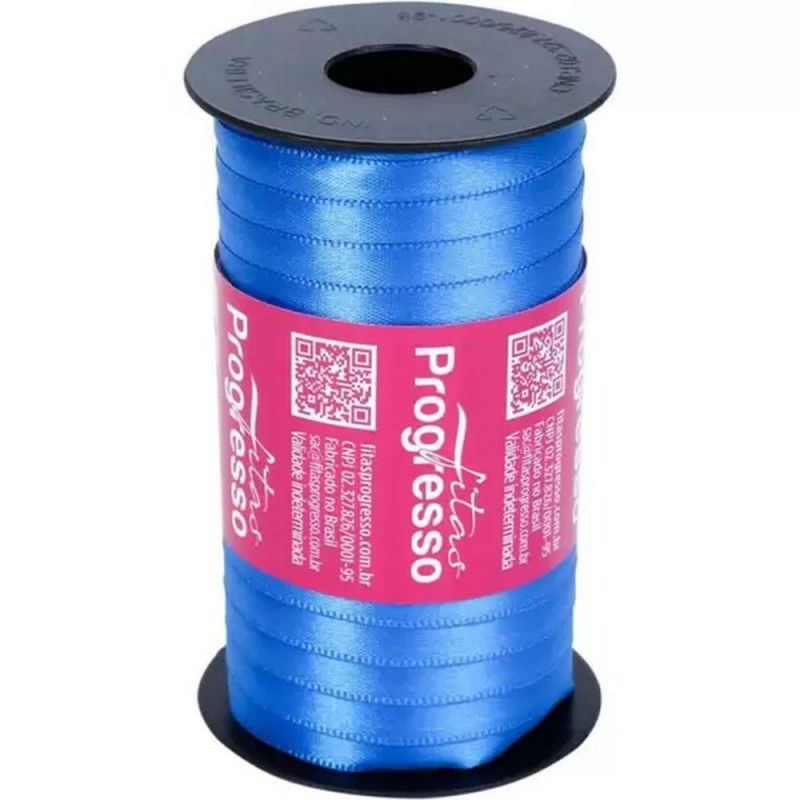 FITA DE CETIM 7MM COM 100M PROGRESSO - REF. CF001 214 - 1 UNIDADE