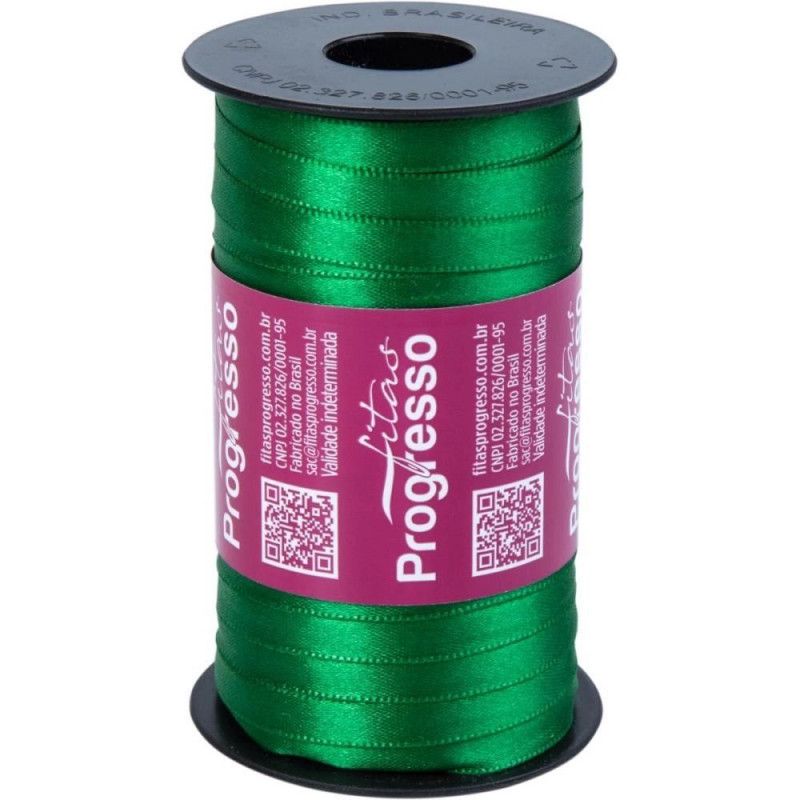 FITA DE CETIM 7MM COM 100M PROGRESSO - REF. CF001 217 - 1 UNIDADE