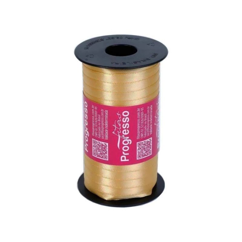 FITA DE CETIM 7MM COM 100M PROGRESSO - REF. CF001 228 - 1 UNIDADE