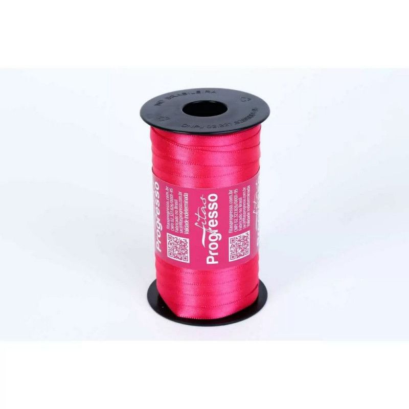FITA DE CETIM 7MM COM 100M PROGRESSO - REF. CF001 303 - 1 UNIDADE