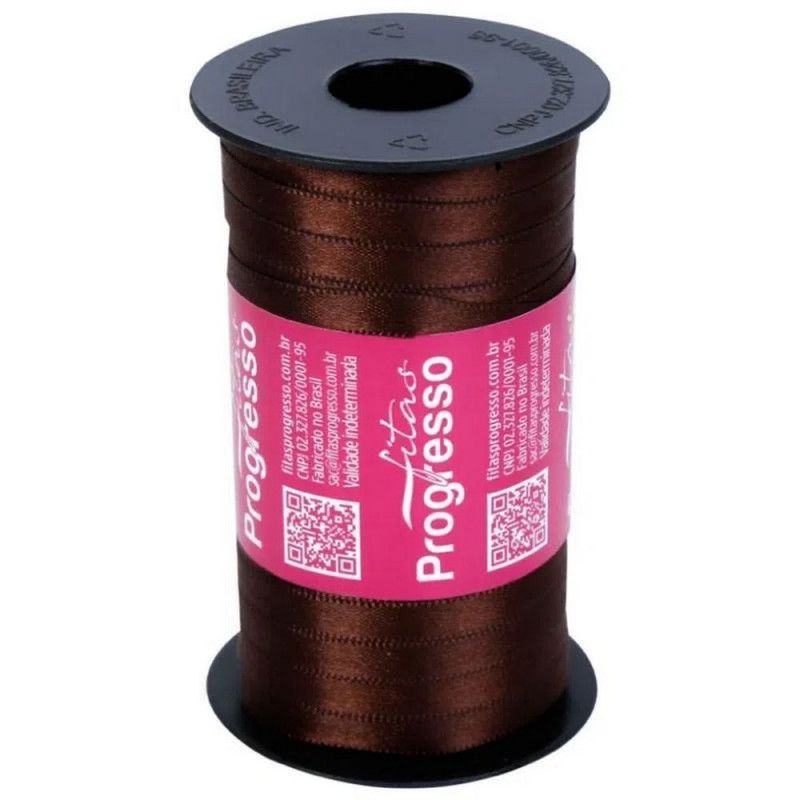 FITA DE CETIM 7MM COM 100M PROGRESSO - REF. CF001 340 - 1 UNIDADE