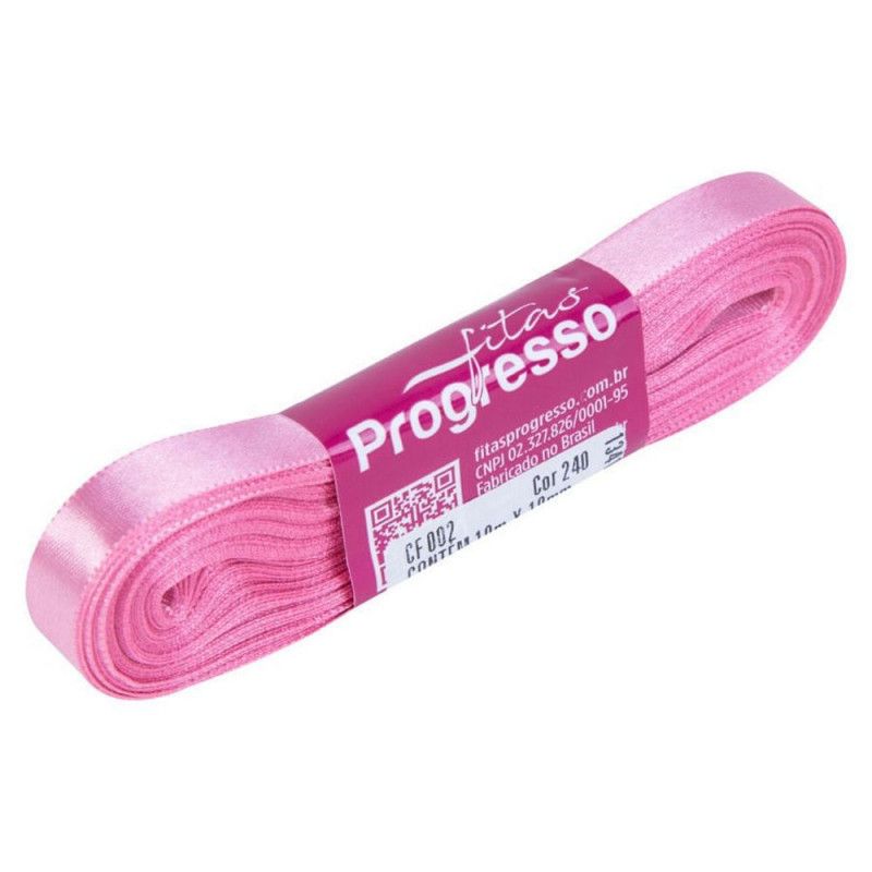 FITA DE CETIM 10MM C/OM 10M PROGRESSO - REF. CF002 240 - 1 UNIDADE