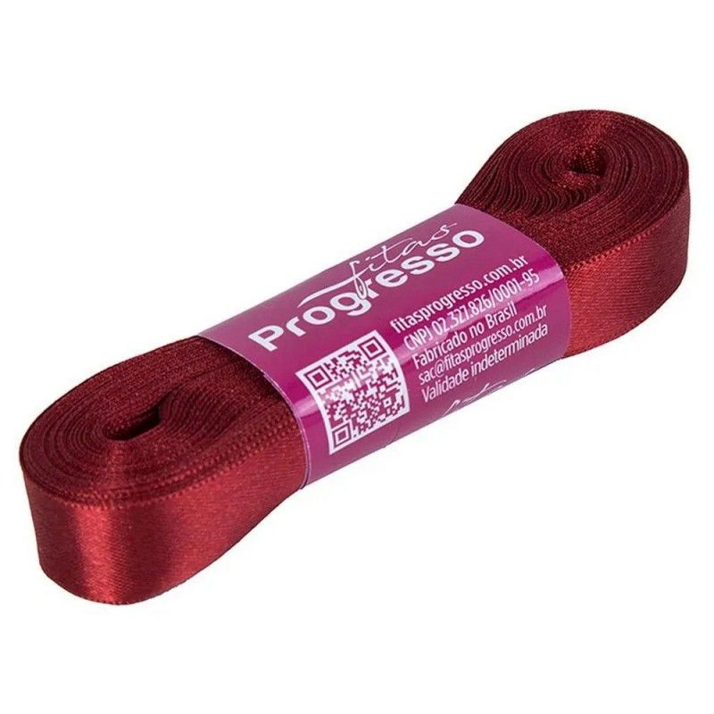 FITA CETIM 15MM COM 10 METROS VINHO PROGRESSO - REF. CF003 389 - 1 UNIDADE