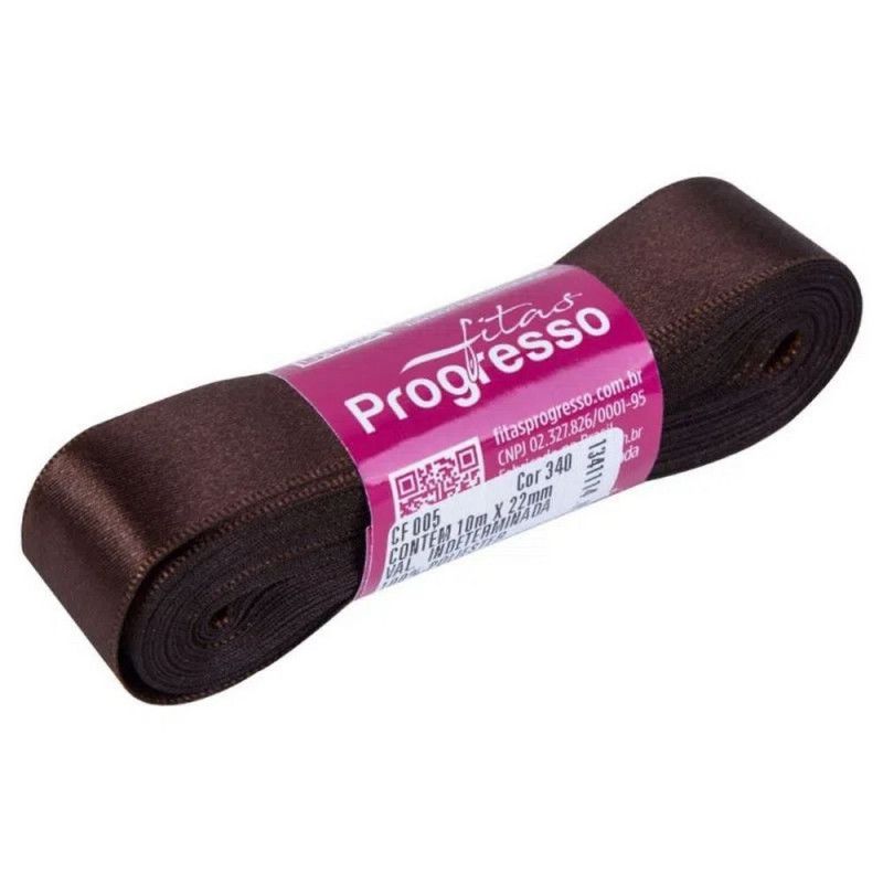 FITA DE CETIM 22MM COM 10M PROGRESSO - REF. CF005 340 - 1 UNIDADE
