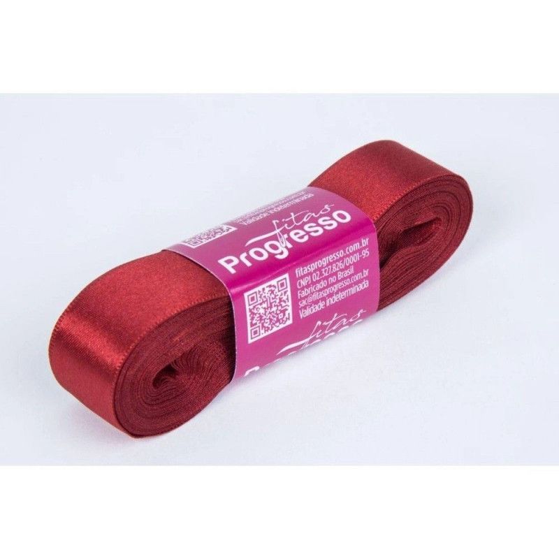 FITA CETIM 22MM COM 10 METROS VINHO PROGRESSO - REF. CF005 389 - 1 UNIDADE