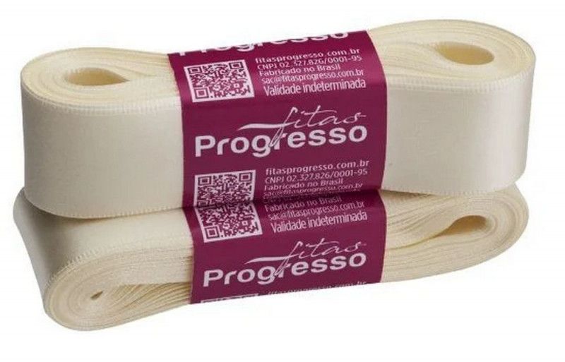 FITA DE CETIM 30MM COM 10M PROGRESSO - REF. CF007 311 - 1 UNIDADE