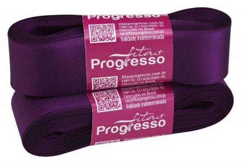 FITA DE CETIM 30MM COM 10M PROGRESSO - REF. CF007 675 - 1 UNIDADE