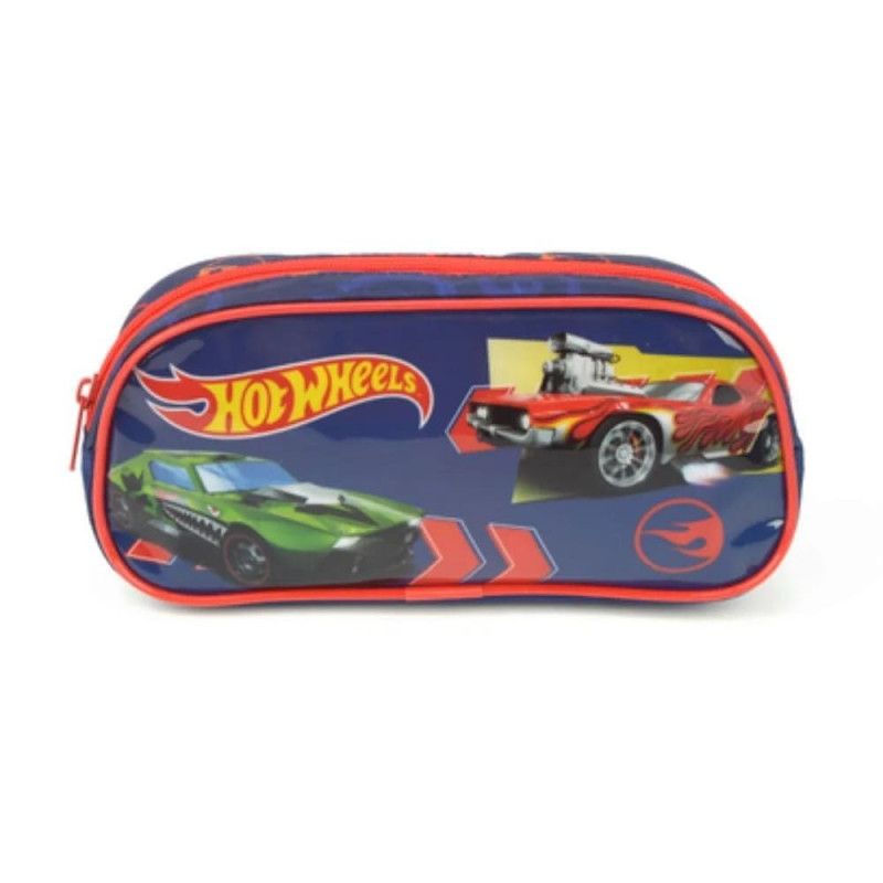 ESTOJO HOTWHEELS AZUL LUXCEL - REF. EI38234HW-AZ - 1 UNIDADE